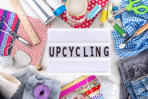 Penerapan konsep upcycle menggunakan kain perca